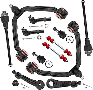 PraOents 12pc Front End Suspension Kit with Polyurethane Bushings