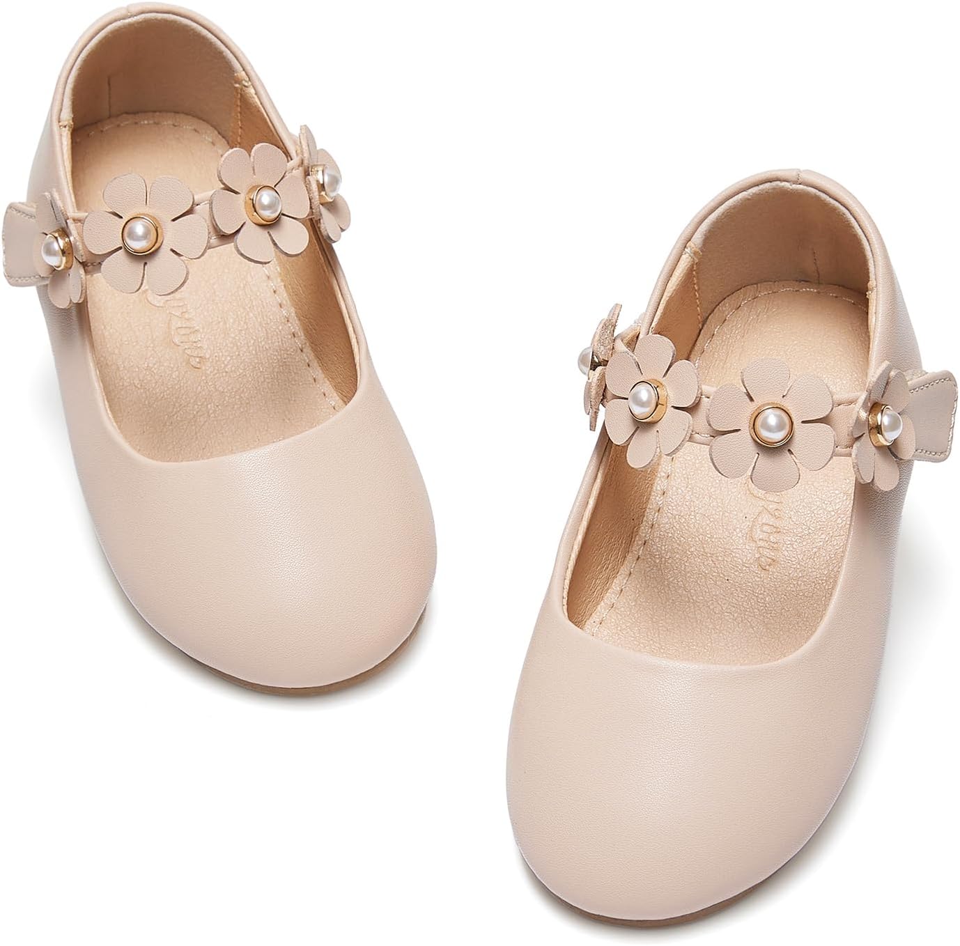 Flaryzone Toddler/Little Girls' Ballerina Flat Mary Jane Princess Dress Shoes - Wedding School Party