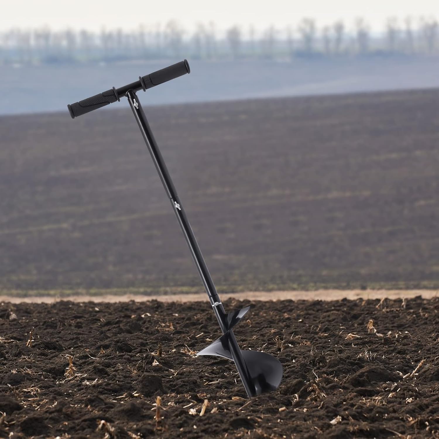 Manual Hole Digger Hand Drill Auger for Easy Soil and Ice Excavation Durable Garden Spiral Drill Planter with Ergonomic Handle Ideal for Post Holes and Gardening Eco-Friendly and Economical Solution