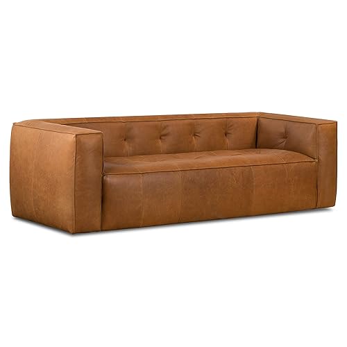 Poly & BARK Capa 92" Sofa – Saddle Tan Full-Grain