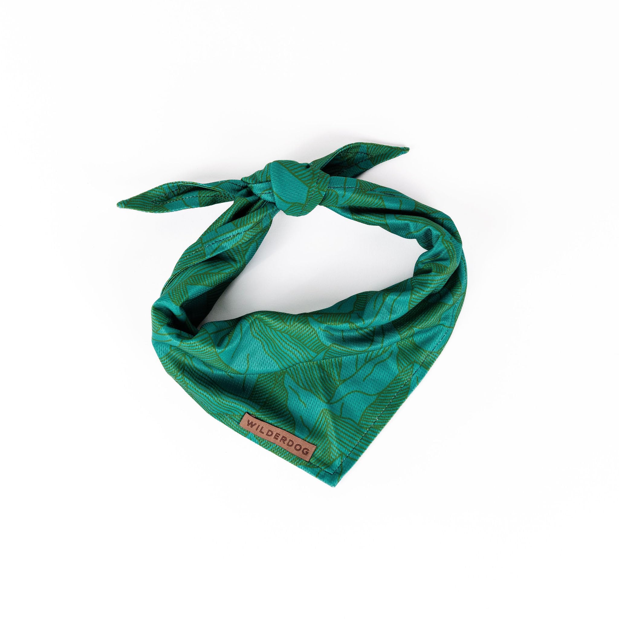 Wilderdog Dog Bandana with Lightweight Quick Drying Poly-Blend Mesh Material in Juniper