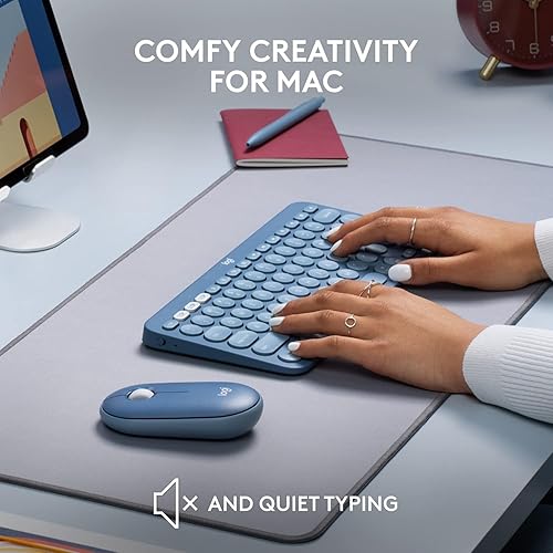 Miniatura 3 de Logitech Teclado Bluetooth multidispositivo K380 para Mac con perfil delgado compacto, fácil de cambiar, batería de 2 años, compatible con MacBook