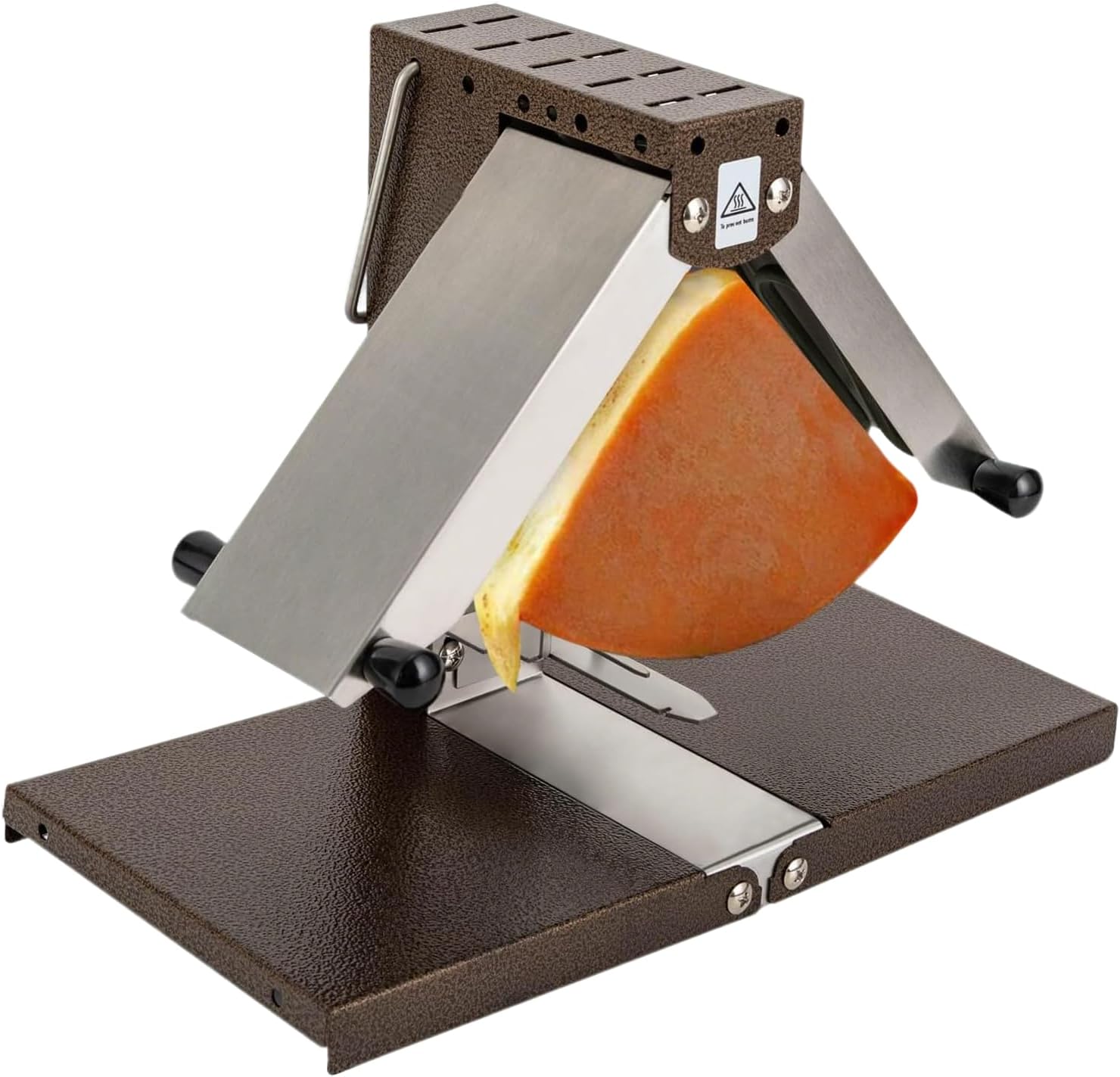 Cheese Melter, 900W Electric Commercial Adjustable Temperature Fondue Maker for Half Wheel Swiss Cheese, Restaurant-Grade Melt Dispenser