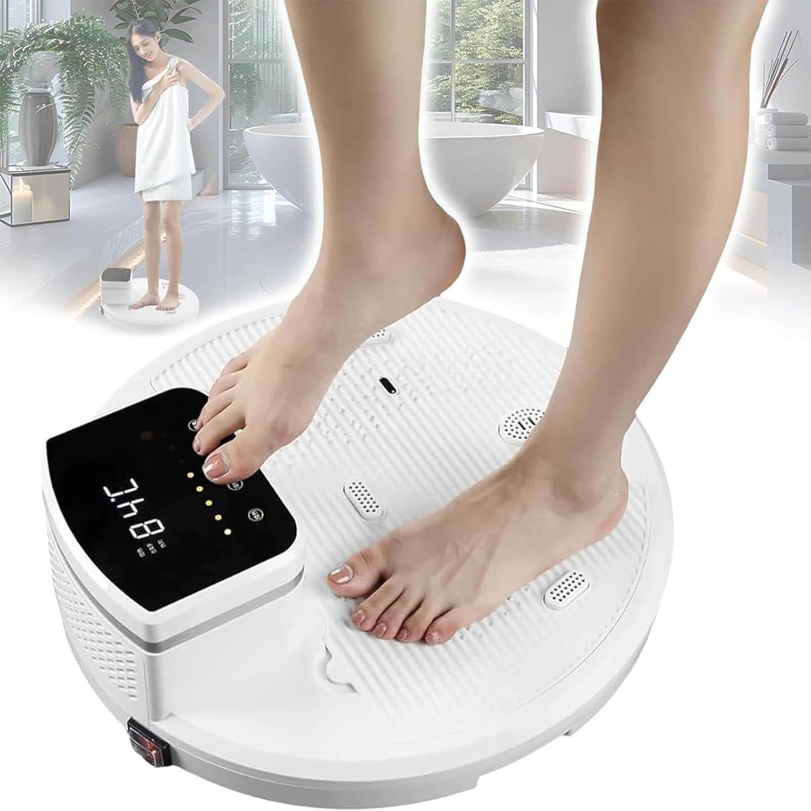 KöRpertrockner, 2500W GanzköRper-Trockner mit LCD-Bedienpanel, 35.000 U/min, elektrische Touch-Bedienung, max. Windgeschwindigkeit 22,8 m/s – für Zuhause/Badezimmer/Hotel