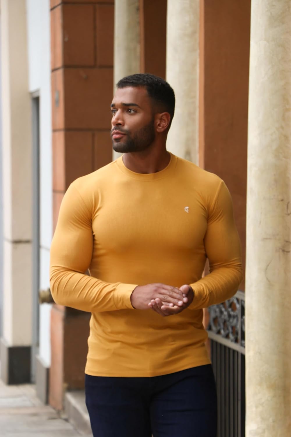The Argo Ultra Soft Long Sleeve T-Shirt for Men Cotton - Order a Size Up - Image 3