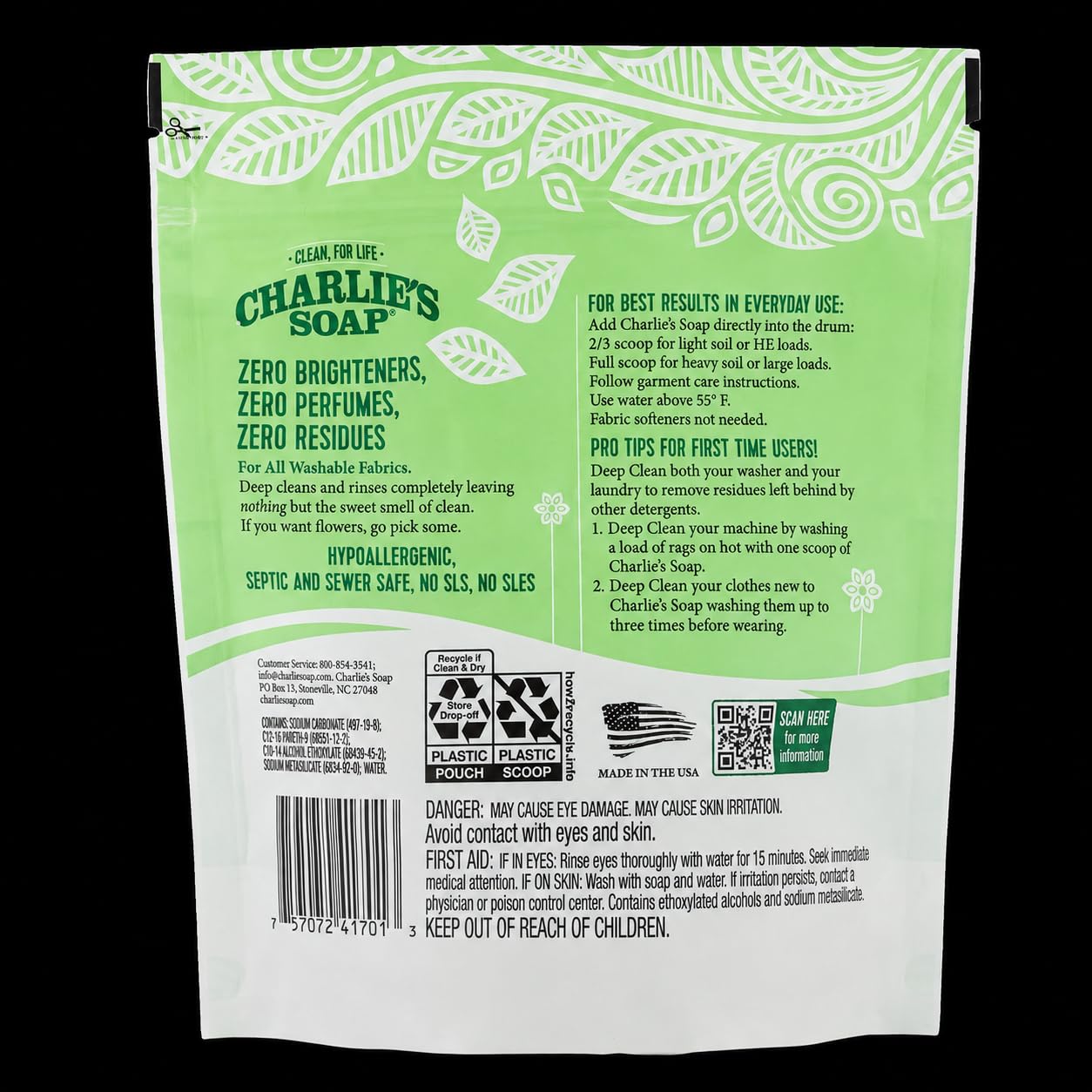 Charlies Seife Waschpulver 40 oz