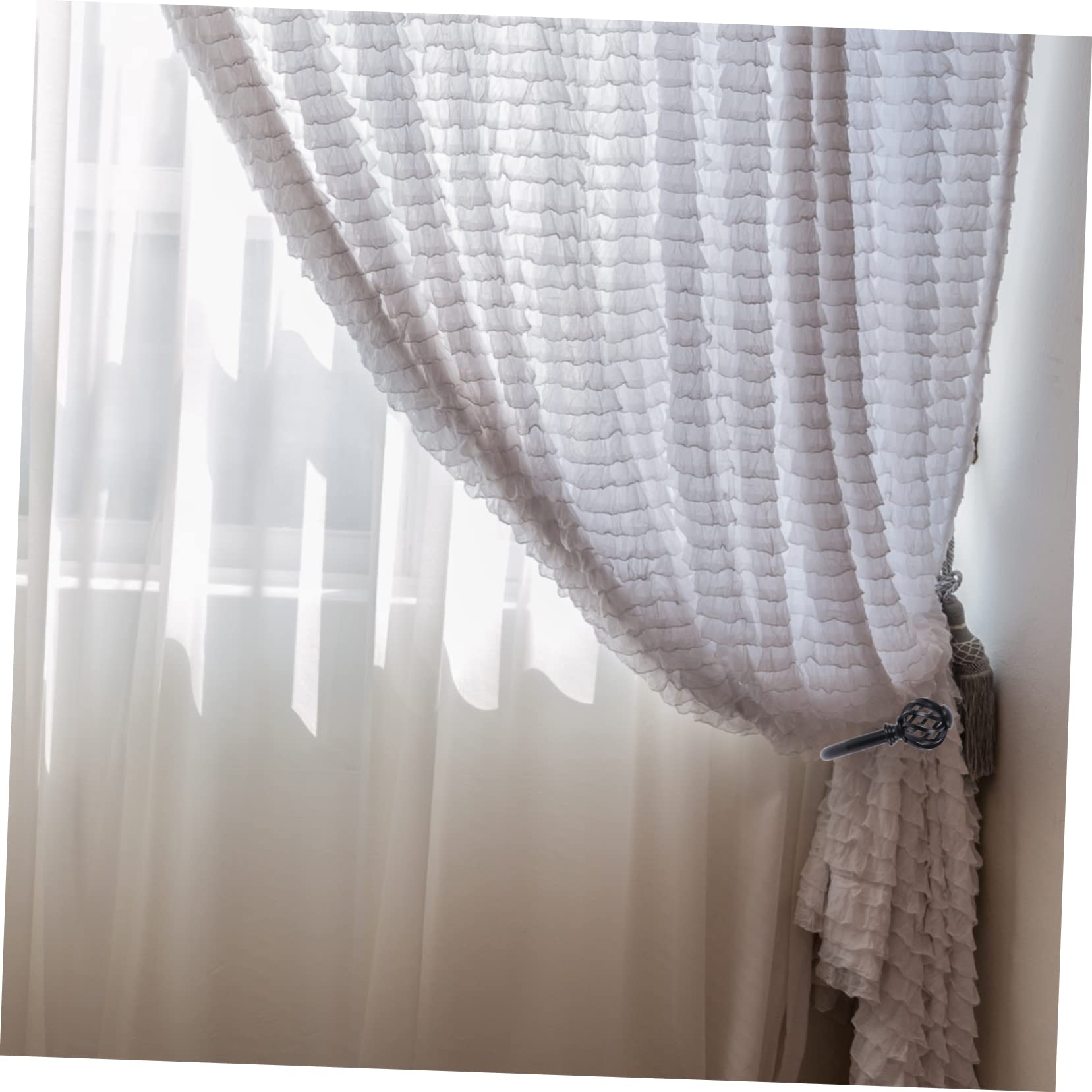 DECHOUS 2sets Fermatende Decorativi Ferro per Facili da Installare Design Creativo e Stile Boho Accessori per Tende e Finestre per Casa e Ufficio