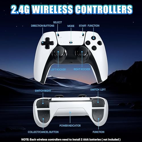 Miniatura 5 de Upgrade Retro Gaming Console, Retro Game Console Stick 20.000+ Classic Video Games, Plug & Play Game Stick HDMI 4K for TV with 2 Wireless