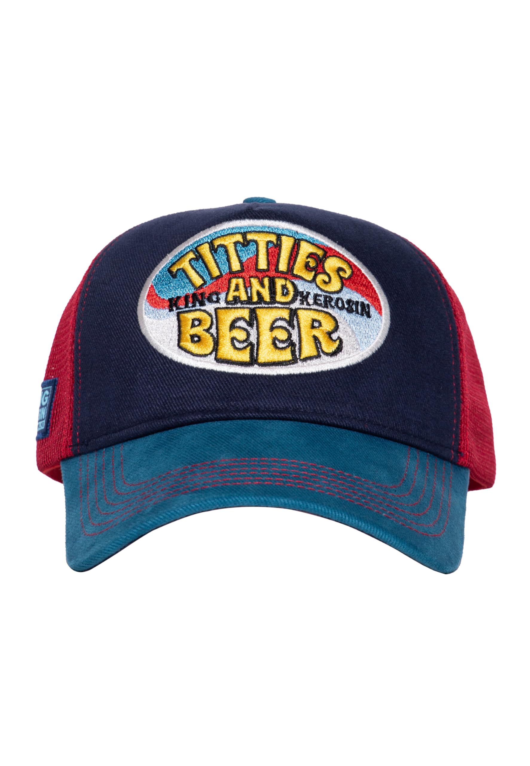 King Kerosin Titties and Beer Trucker Cap Unisex Cap Multicolor