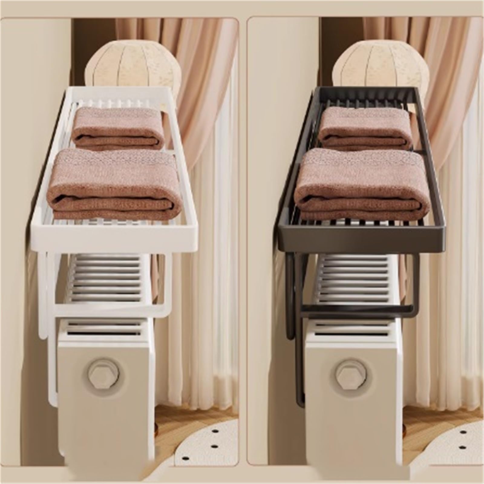 Heizkörperregal, staubdichte Abdeckung, Eisenlagerregal, schwere Belastung 30 kg, für Zuhause, Wohnzimmer, Schlafzimmer, Flur