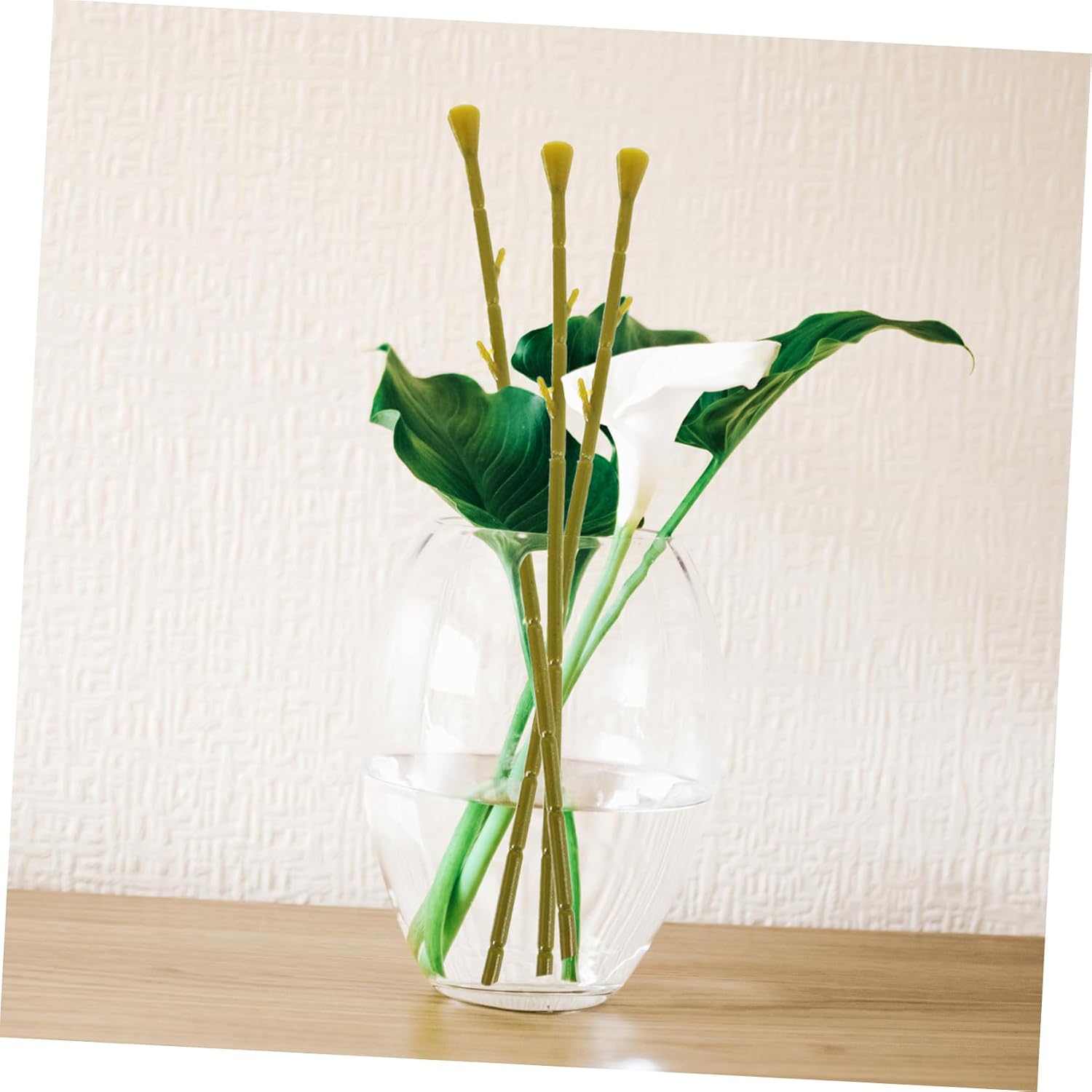50pcs Green Wire Floral Stems for DIY Flower Arrangements Versatile Artificial Flower Picks for Weddings Bouquets and Crafts
