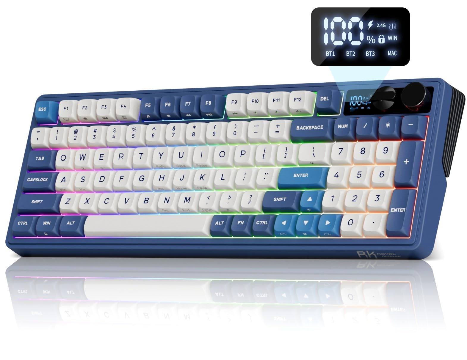 【期間限定】RK  KLUDGE M100 メカニカルキーボード Amazon.com: RK ROYAL KLUDGE M100 Wireless Mechanical Keyboard w