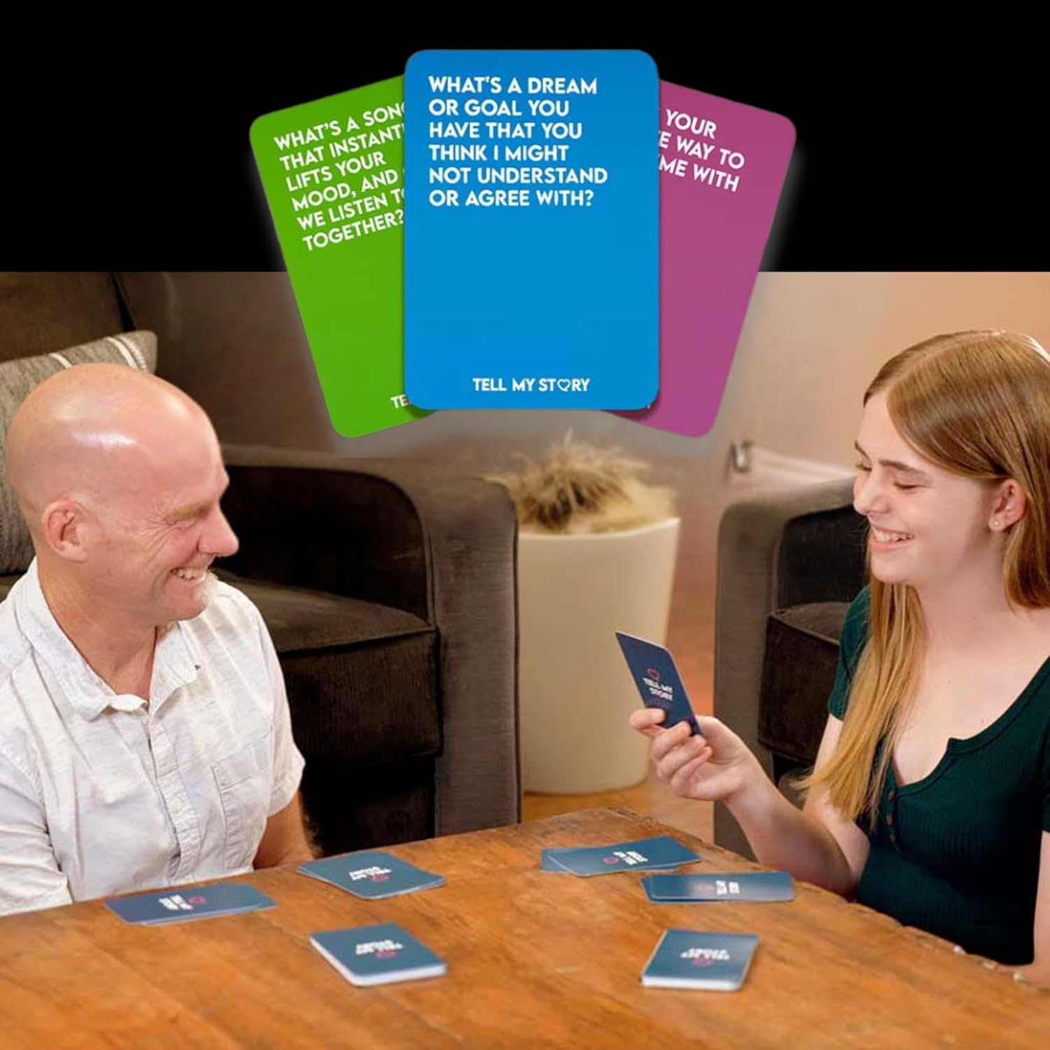Tell My Story Conversation Card Game – 100 Question Cards to Support Mental Health, Build Trust & Create Meaningful Connections