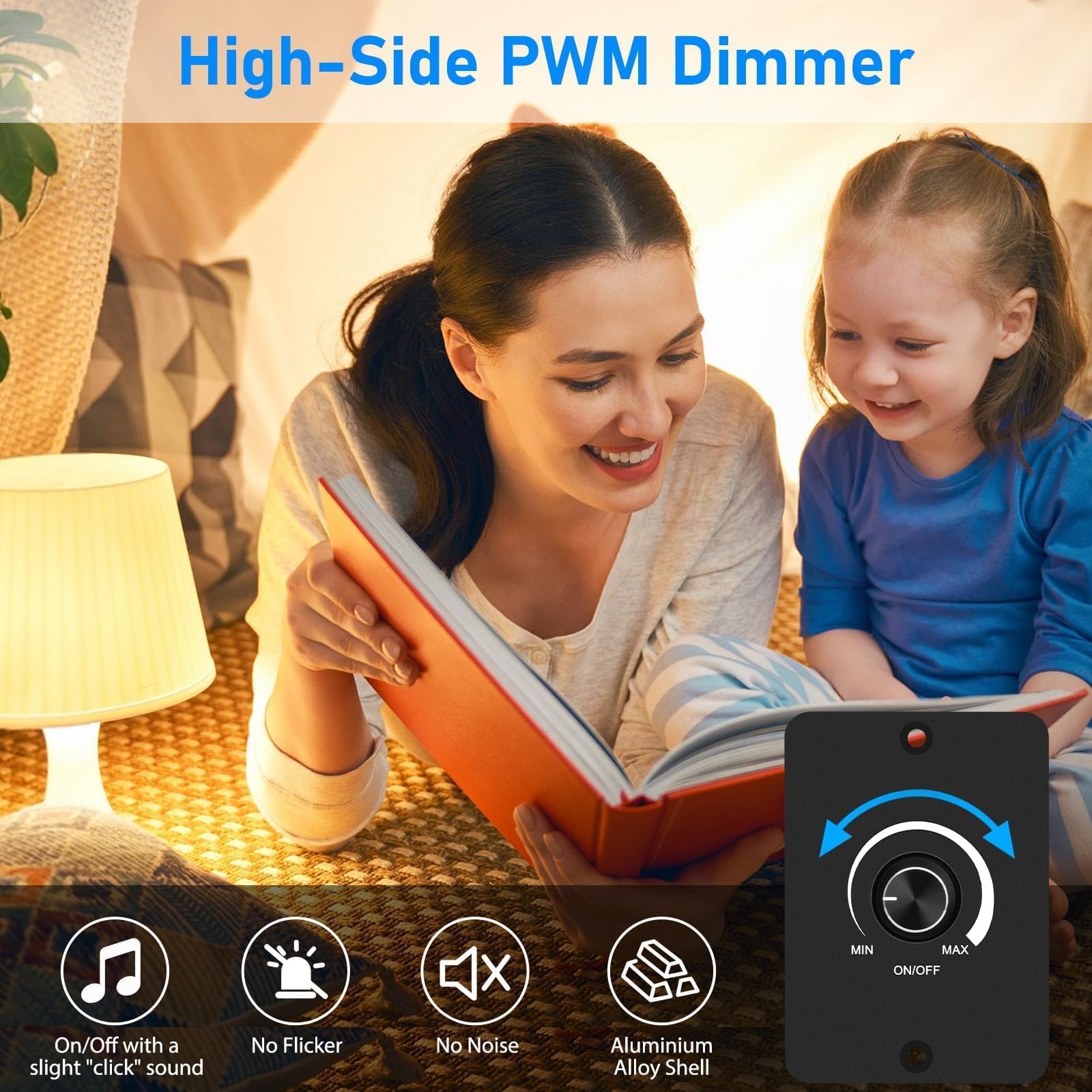 Linkstyle Dimmer Switch Rotary, black - Image 4