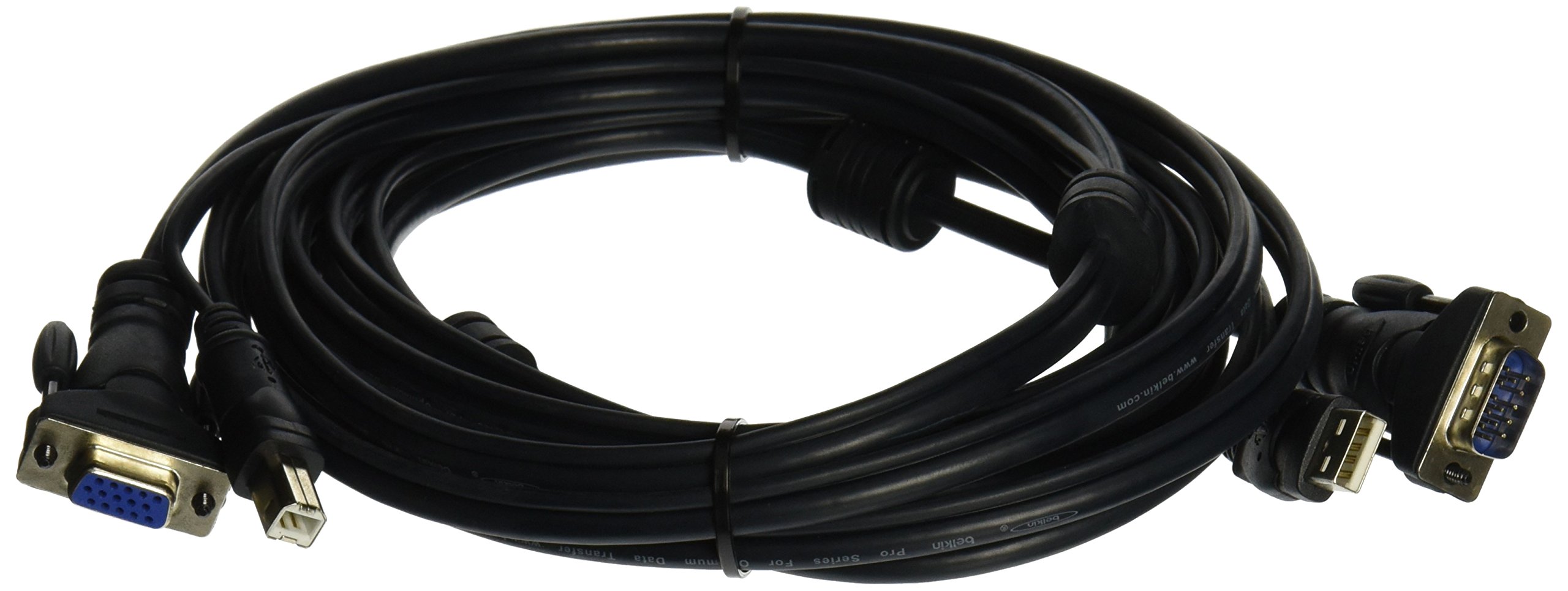 Cable KVM USB Belkin OmniView Pro Plus largo de 4.5m para conmutador de vídeo ratón y teclado 2