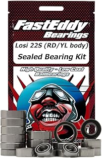 FastEddy Bearings Compatible with Losi 22S ST (RD/YL Body) Sealed Bearing Kit