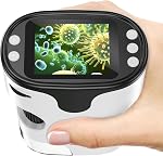 1000X Microscope numérique portatif pour enfants - 4K 2.0" Écran, rechargeable Mini Labster Portable Pocket Scope, Comprend le kit de diapositives - Science Gadget Edu cadeau pour les enfants 4-12 ans (vert)