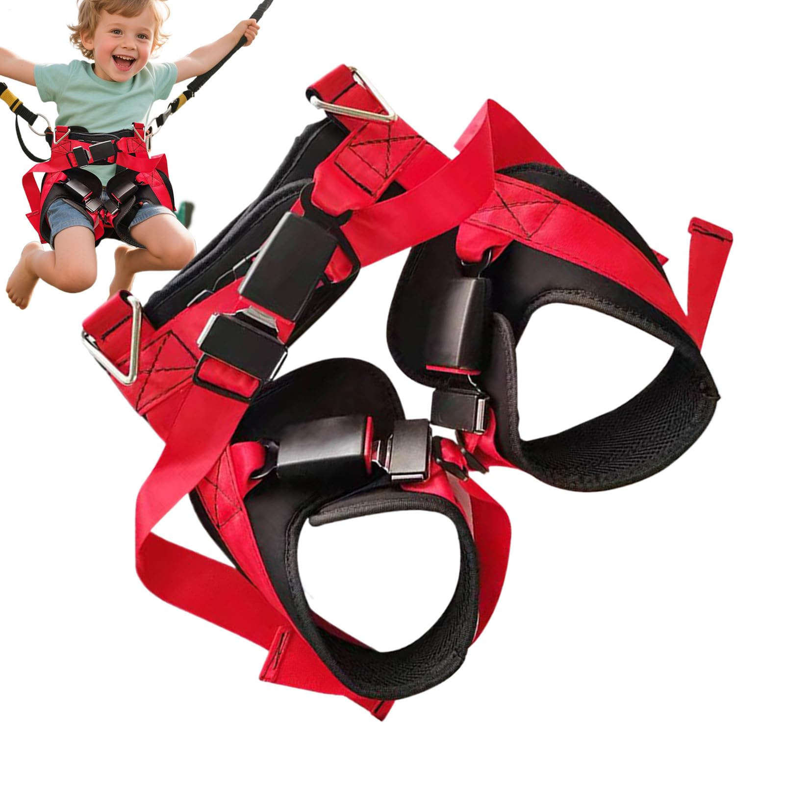 Arnés de seguridad, protector de hebilla, diseño seguro, 29,92 x 18,11 pulgadas, accesorio deportivo extremo, arnés de cama para adultos y niños, hogar, ciclismo, correr, caminar