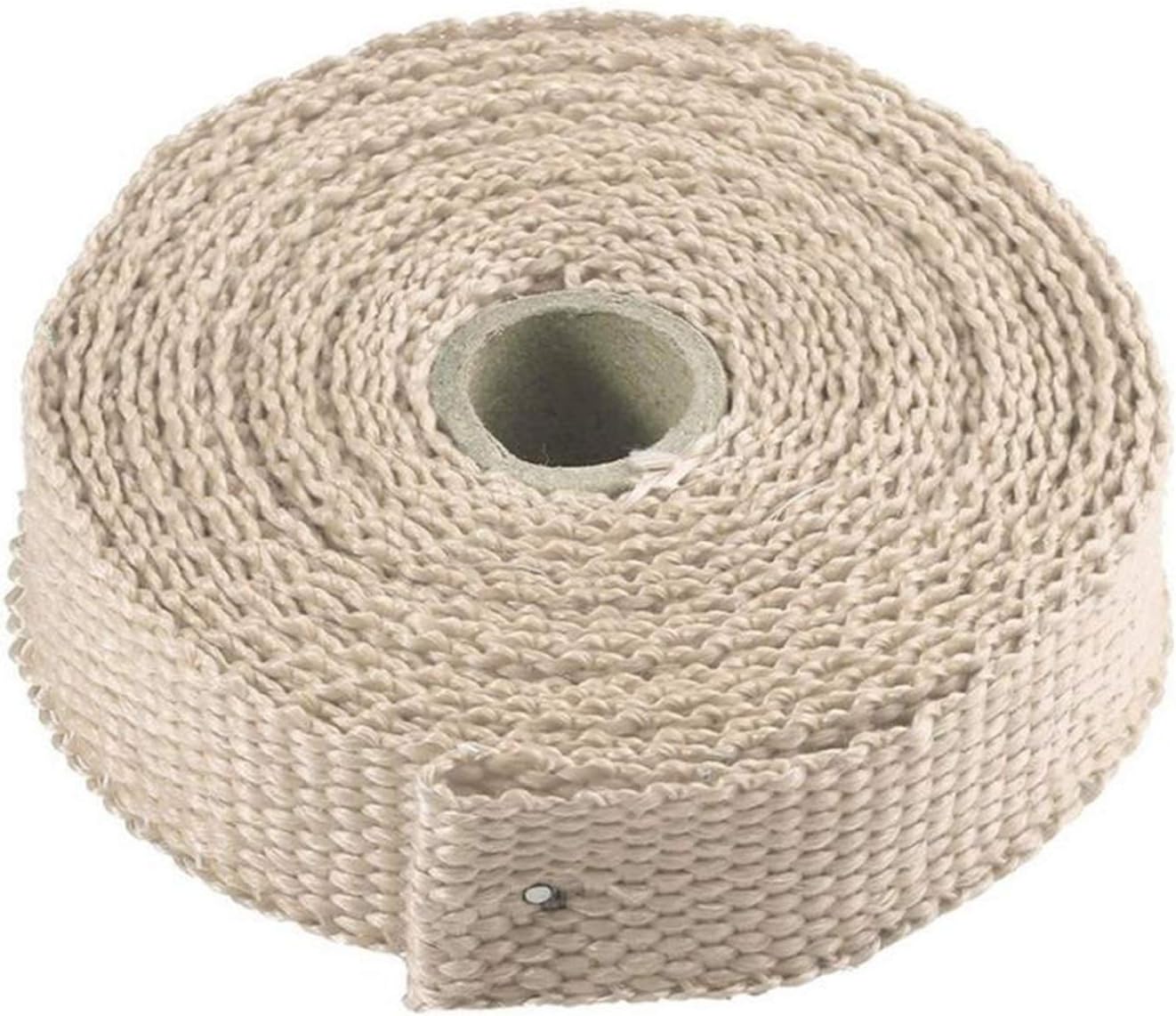 5m Exhaust Pipe Cloth Glass Fiber Tape Auto Exhaust Pipe Wrap Insulation Cotton Cloth Insulation Heat Wrapped Tape(Brown)