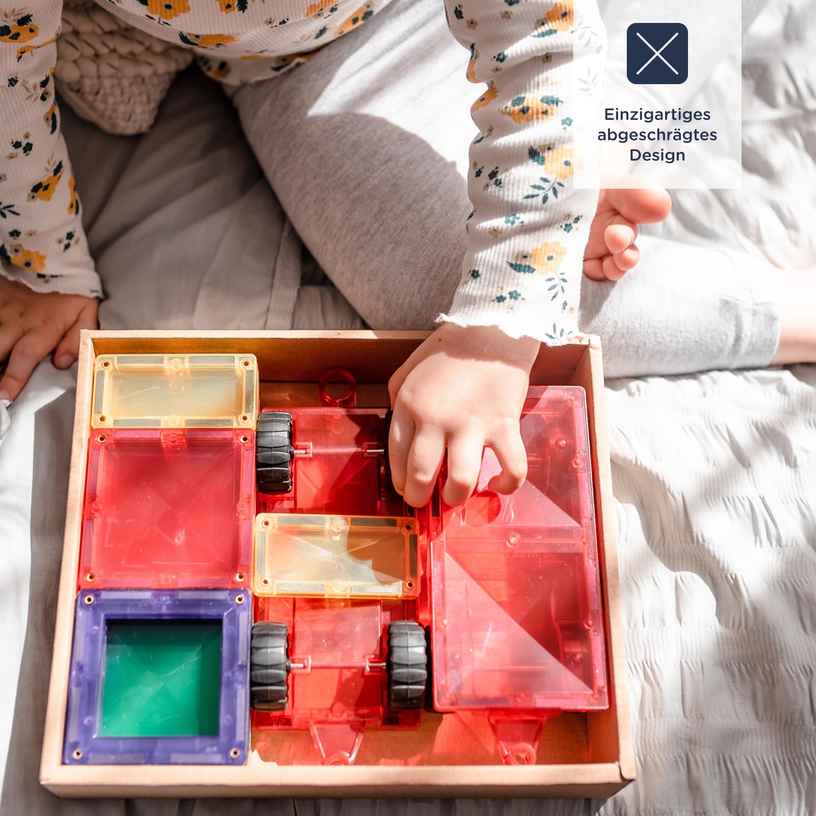 CONNETIX Magnetbausteine Regenbogen Antrag Packen, 24 Stück