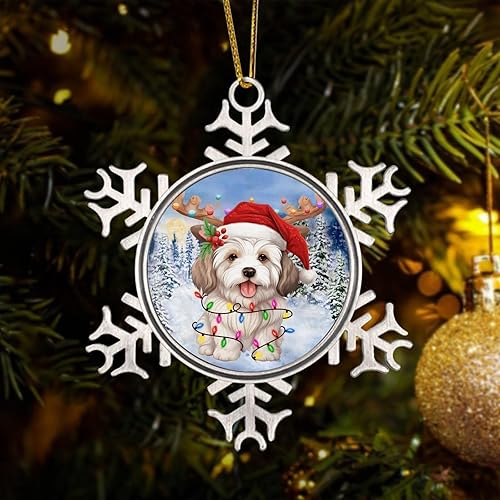 Miniatura 5 de CowkissSign Coton De Tulear - Adornos colgantes decorativos de algodón para perro, decoración de Navidad, recuerdo conmemorativo de perro, novedad