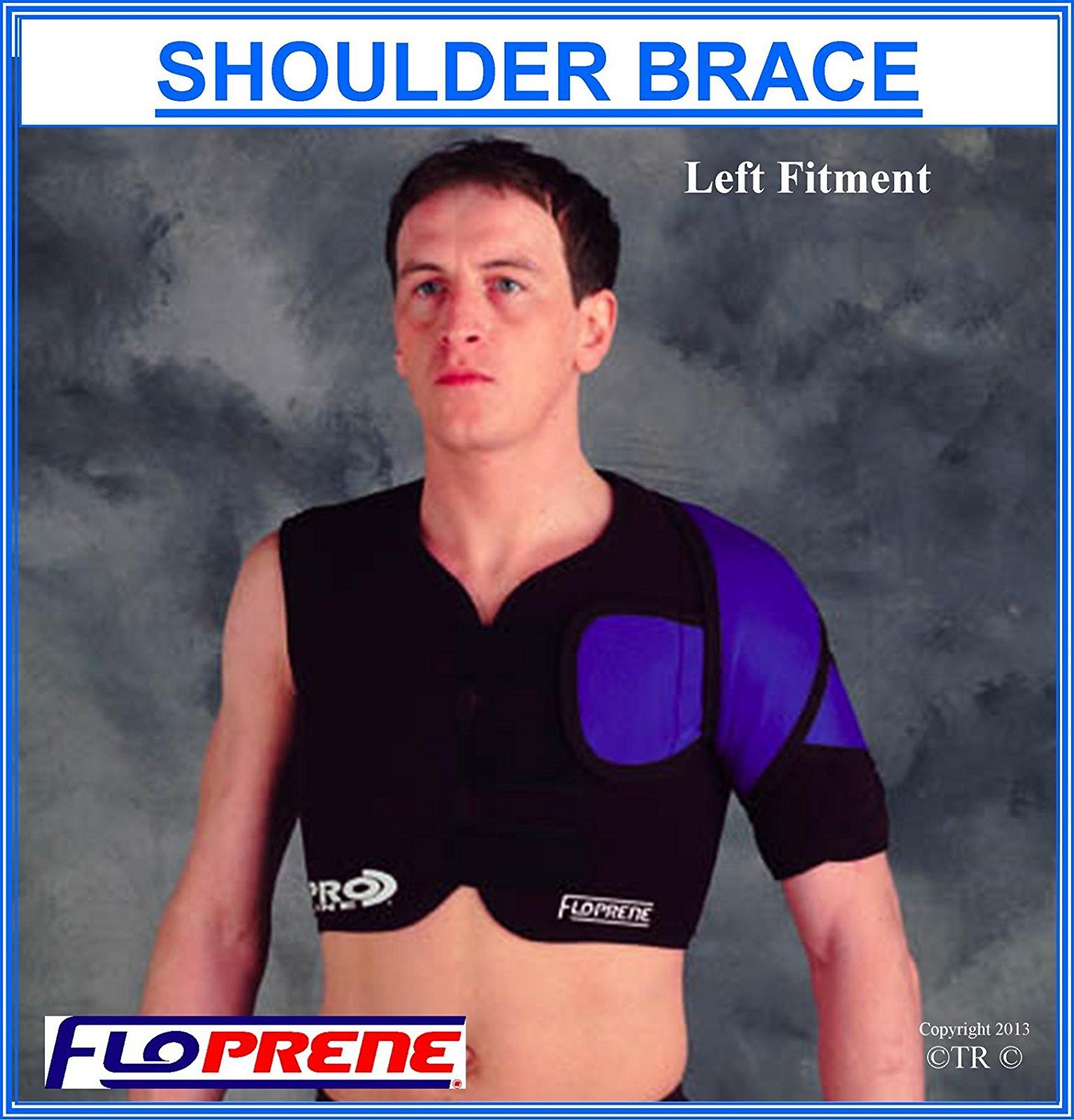 Single Shoulder Brace - Black - Xx Large-Right Hand