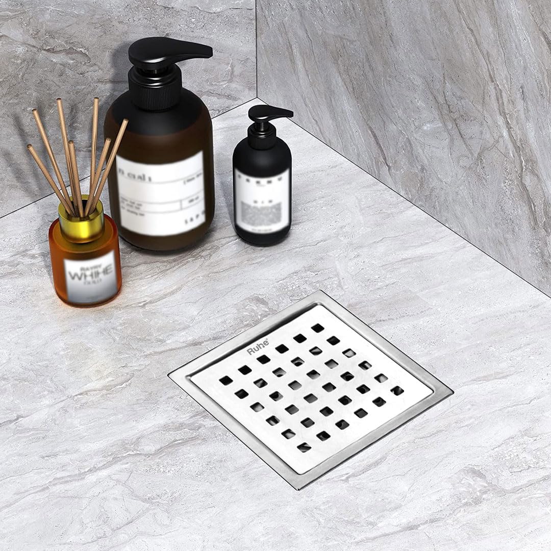 Silver Line Stainless Steel Grade 304 (18/8) Bathroom Drain Channel ...