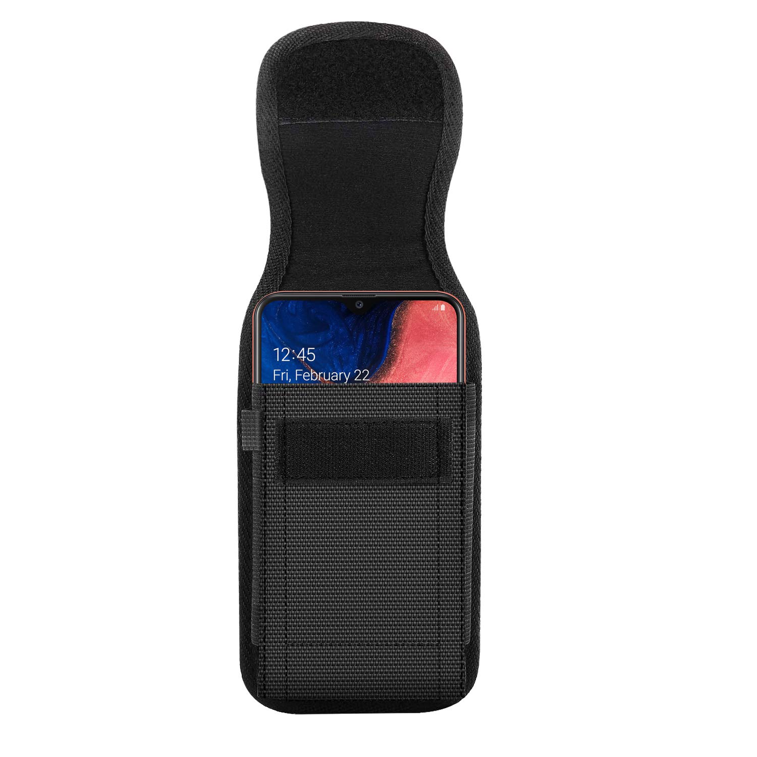 Vertical Rugged Nylon Case with Belt Loop Compatible with Consumer Cellular Iris Connect Smartphone