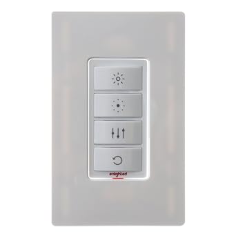 Enlighted Lighting WS-1-00 Room Controller Switch, 4-Button, White