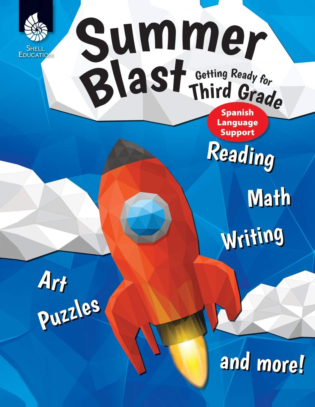 Summer Blast: Getting Ready for Third Grade (Spanish Support) Full-Color Workbook for Kids Ages 4-6 - with Reading, Writing, and Math Worksheets to Prevent Summer Learning Loss, includes Parent Tips