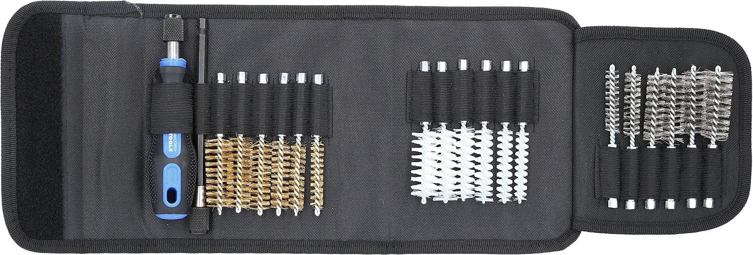 Brilliant Tools 20-piece Brush Set 1/4"" Mounting Quick Lock