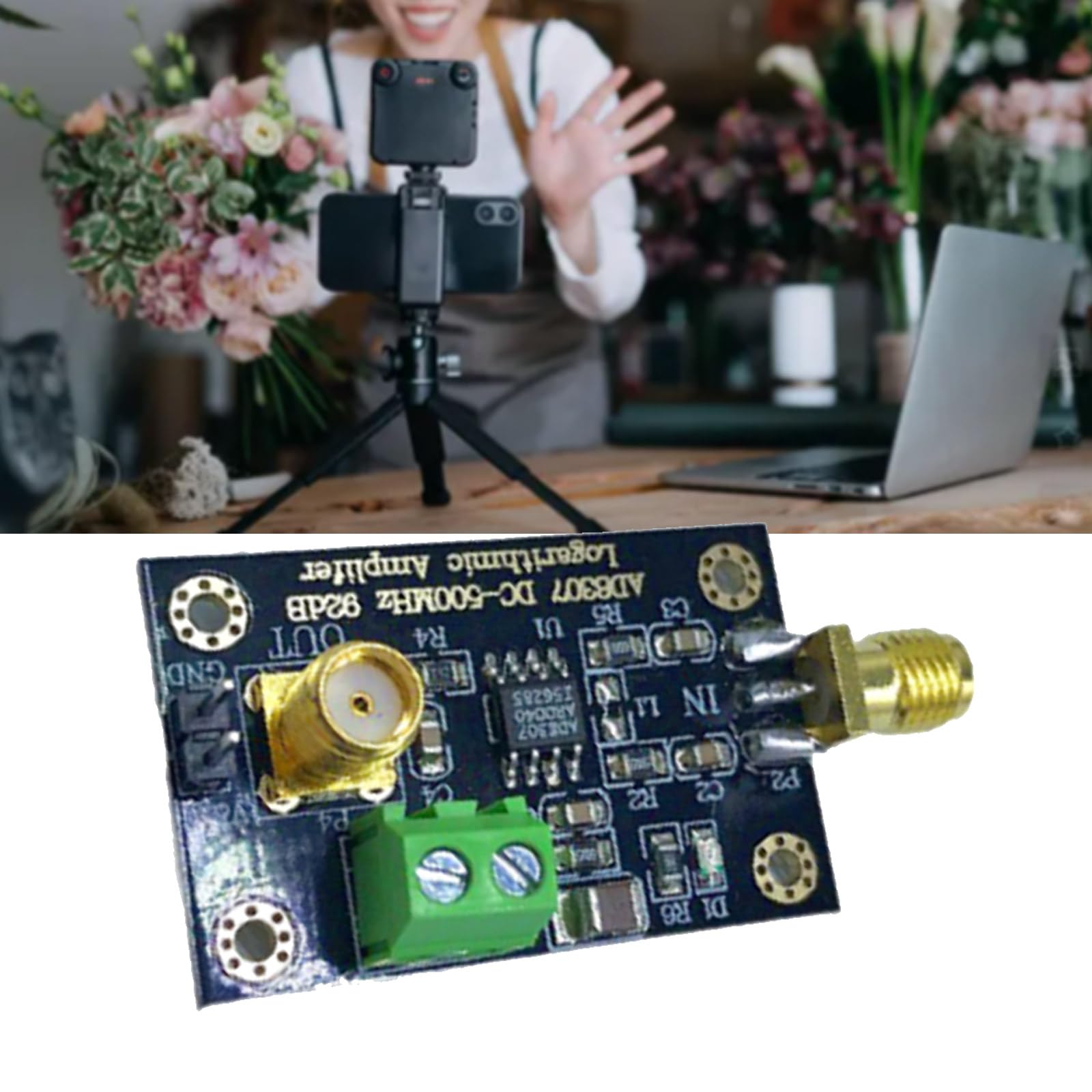 AD8307 RF Power Detector Module DC5V 500MHz Potenza RF Log Amplificatore Board RF Trasmettitore Test Circuito