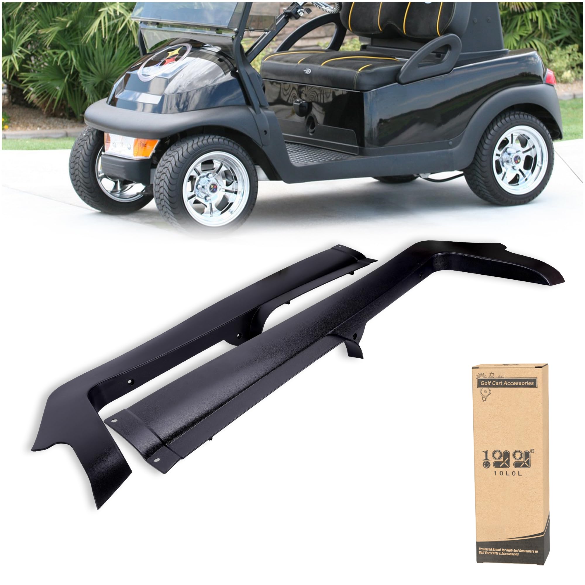 Photo 1 of 10L0L Floormat Retainer Side Panel Kit Compatible with Club Car Precedent/Tempo/Onward, Replacement Part 105314001, 105314101,102302501, 102302503, 102302601, 103678002, 103678102 (2004-2015)