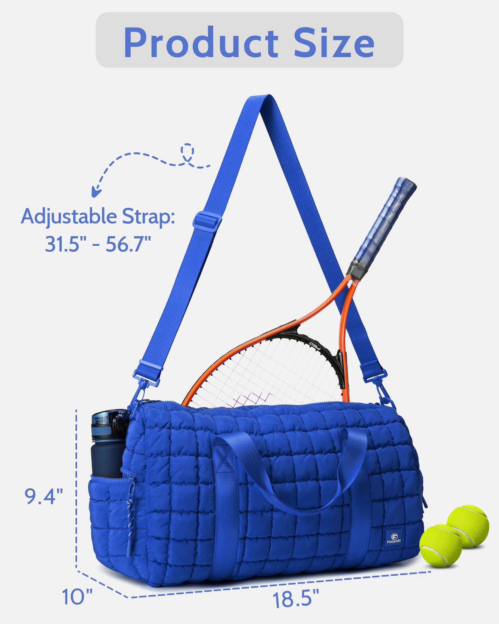 Snapklik Quilted Duffel Travel Bag For Women Puffer Gym Duffle Bag snapklik-quilted-duffel-travel-bag-for-women-puffer-gym-duffle-bag