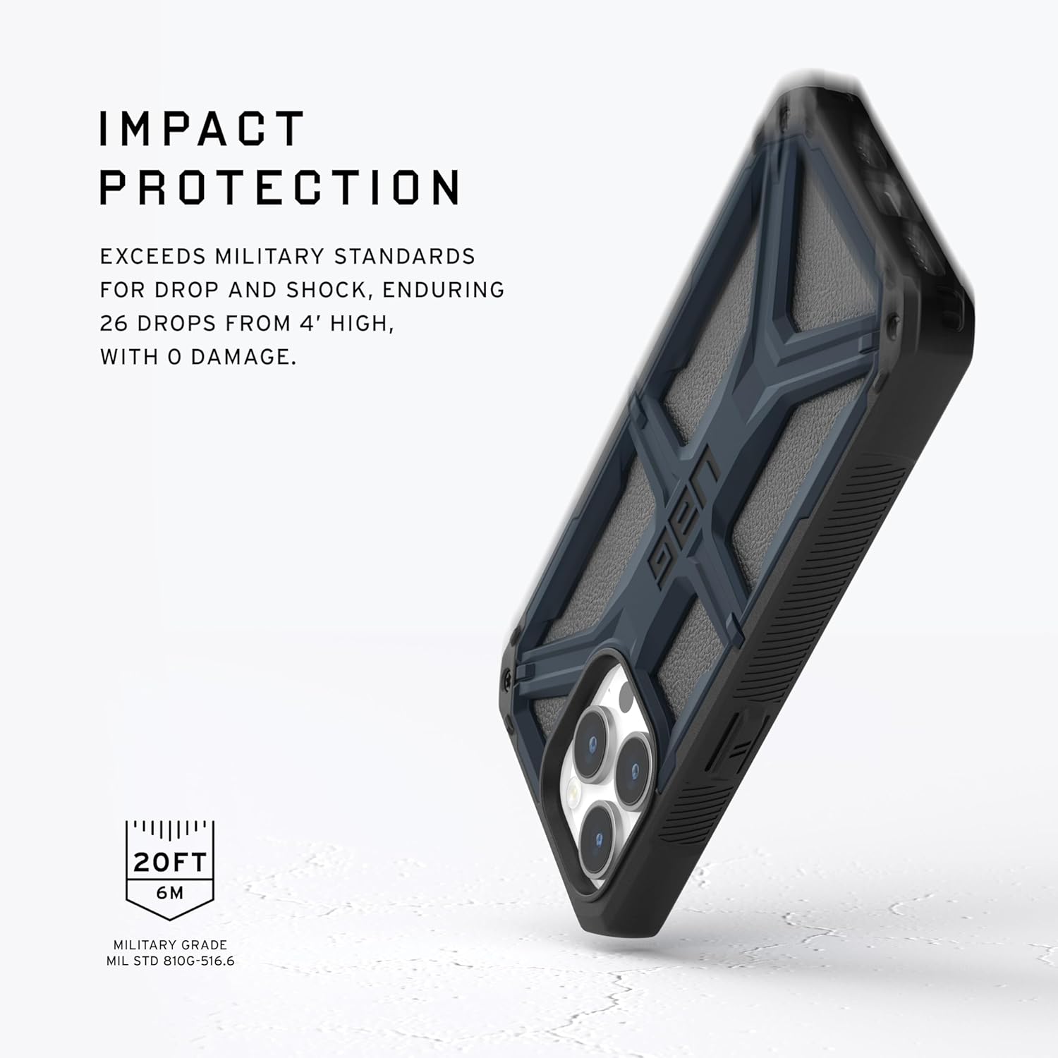 URBAN ARMOR GEAR UAG Compatible with iPhone 15 Pro Max Case 6.7" Monarch Mallard Rugged Heavy Duty Military Grade Drop Tested Protective Cover