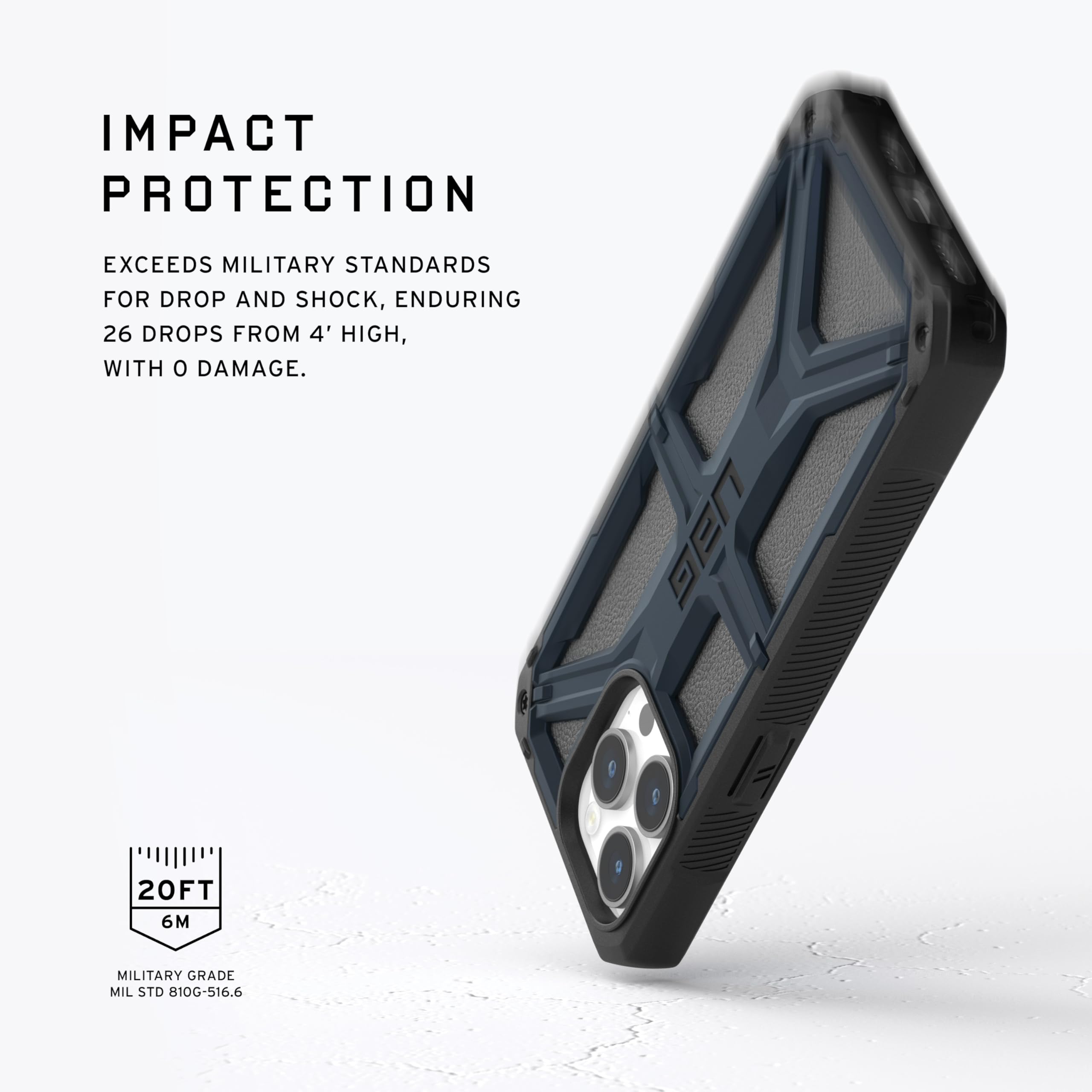 URBAN ARMOR GEAR UAG [versione aggiornata] Custodia protettiva compatibile con iPhone 15 Pro Max da 6,7 pollici, robusta e resistente, di grado militare, testata contro le cadute
