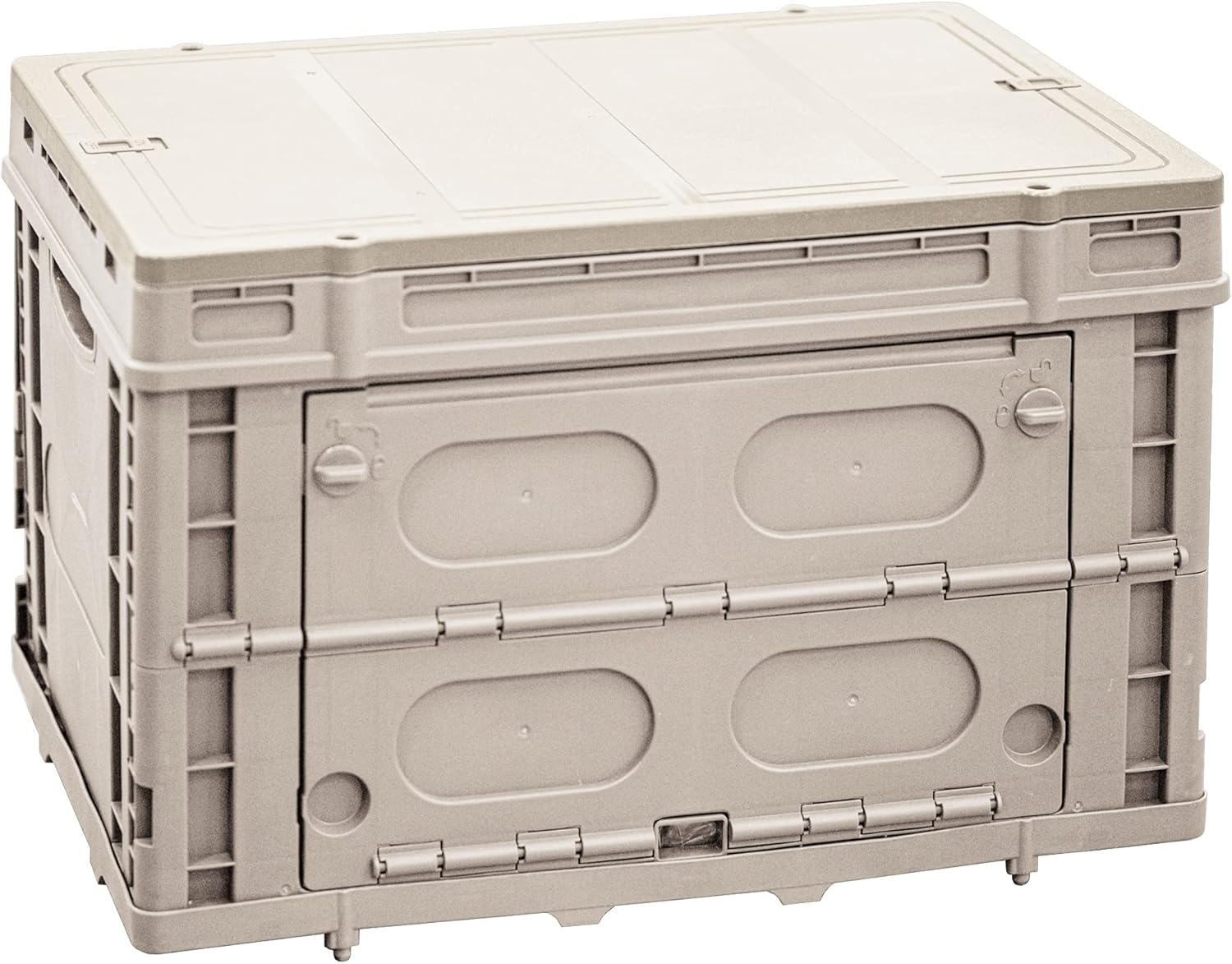 ROTIHOMSYS Collapsible Plastic Storage Crate, Folding and Stackable Utility