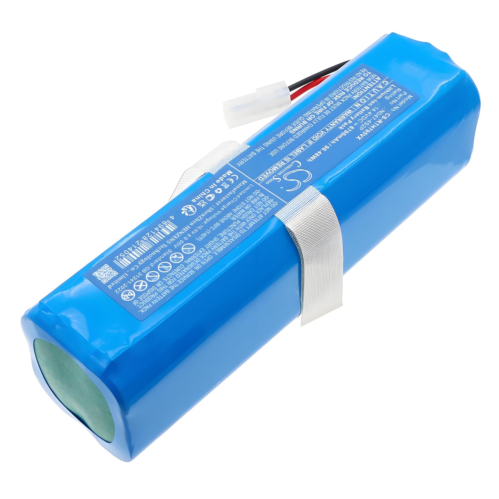TECHTEK Batterie 6700mAh Compatible avec [Rowenta] RG7975WH/NS0, RG7987WH/NS0, RR7935WH, RR7935WH-NS0, RR7947WH/NS0, RR7975WH/NS0, RR7987WH/NS0, X-Plorer Series 95 remplace N047-4S2P, SS-2230002529