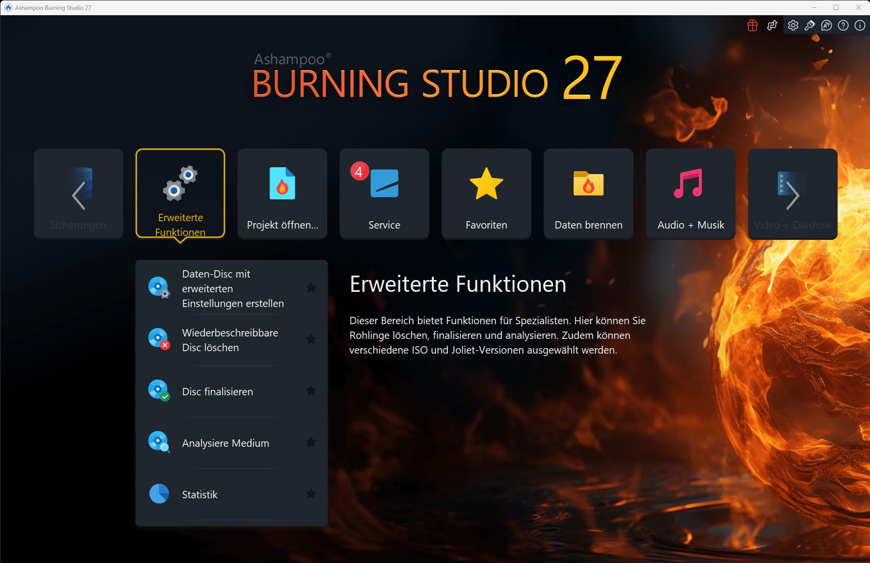 Burning Studio 27 - Brennen, Kopieren, Sicher, Rippen - der Multimedie Alleskönner für Windows 11, 10