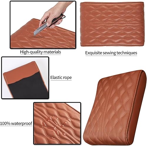 Miniatura 3 de Funda para consola central de automóvil, alfombrilla de caja para reposabrazos, de cuero de espuma viscoelástica, cojín de reposabrazos para SUV,