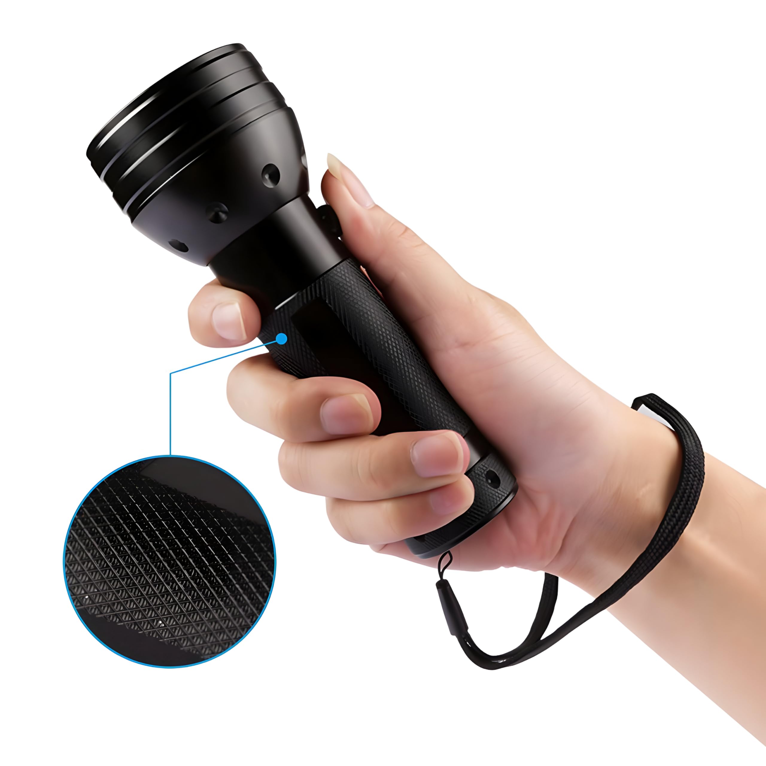 Torcia UV Nera Retoo - Rilevatore Urine Animali Domestici | Controllo Macchie | Autenticazione Banconote | Compatta E Portatile - Foto 12