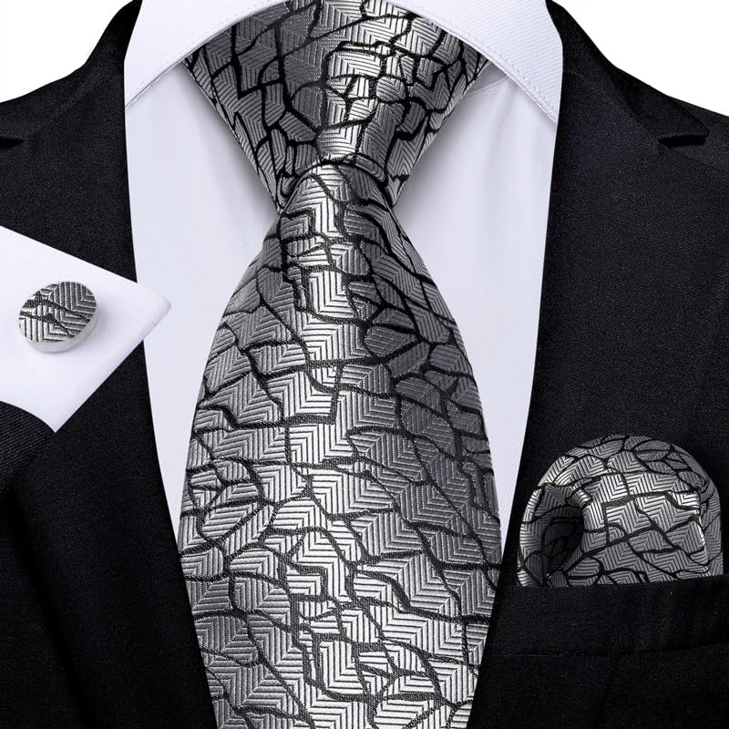 Corbata lisa a rayas para hombre 150 cm largo miniatura 2