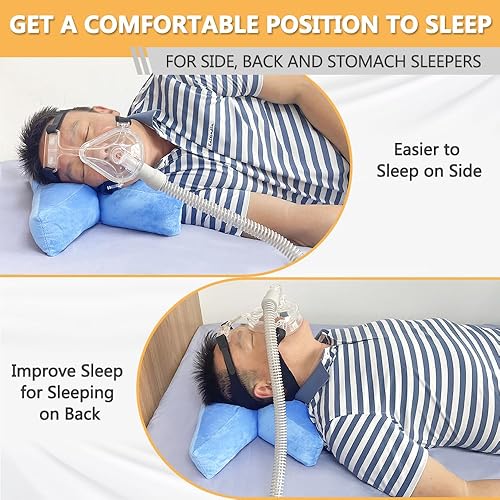 Miniatura 6 de Almohada CPAP para personas que duermen de lado, almohada para máscaras CPAP, usuarios de estómago, CPAP para dormir de lado, almohadas nasales,