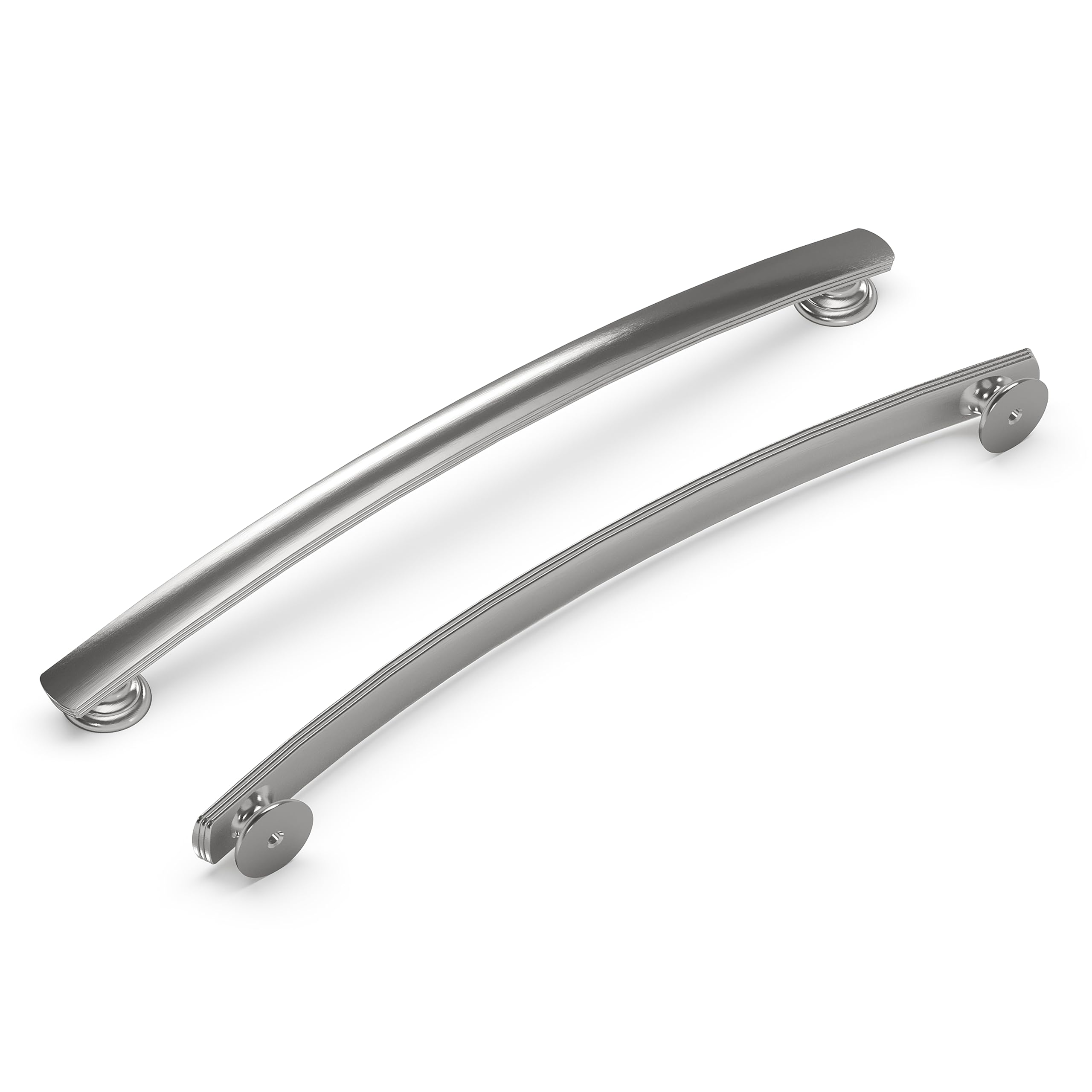 Poignées en nickel satiné 224 mm Hickory Hardware American Diner pour meuble chic