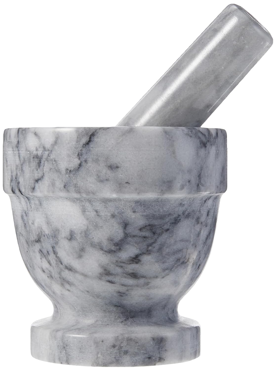Thunder Group MRGR001 Mortar & Pestle, 4" Dia. (4-1/2" x 2-5/8"), Bowl Style, Marble, Pack of 12