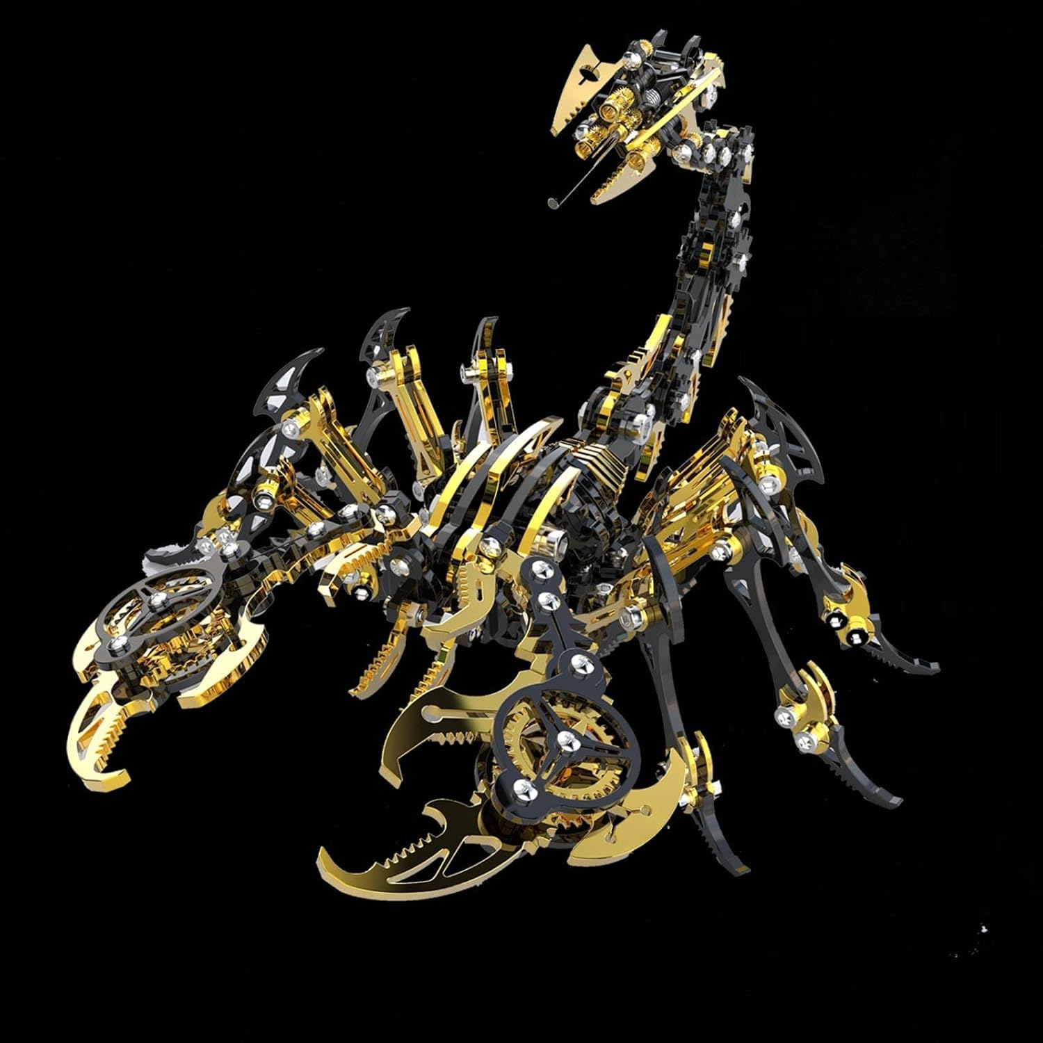 UpGLeuch Kleurrijke 3D metalen puzzel volwassenen schorpioen met licht