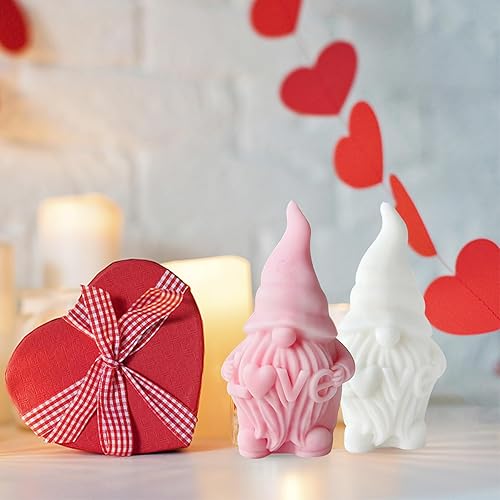 Vista 21 de Molde de vela para el día de San Valentín para hacer velas, molde de silicona 3D para fundición de resina, bricolaje yeso, arcilla polimérica