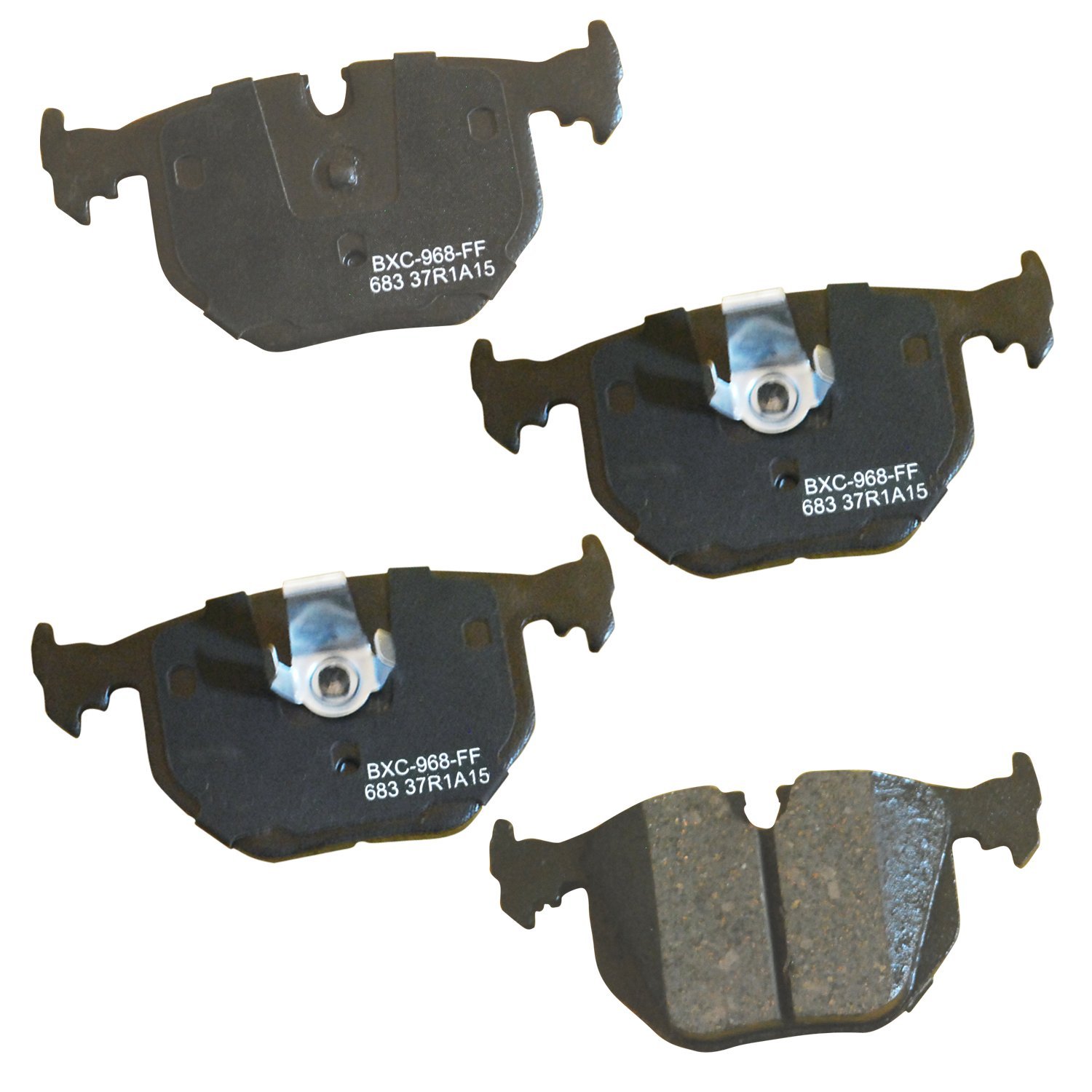 Bendix Premium SBC683 Ceramic Rear Brake Pads for Select Models Bentley Arnage, BMW 330Ci, 330i, 330xi, 525i, 740i, 740iL, 750iL, 840Ci, 850Ci, 850CSi, 850i, M3, M5, X3, X5, Z4, Z8, Land Rover Range