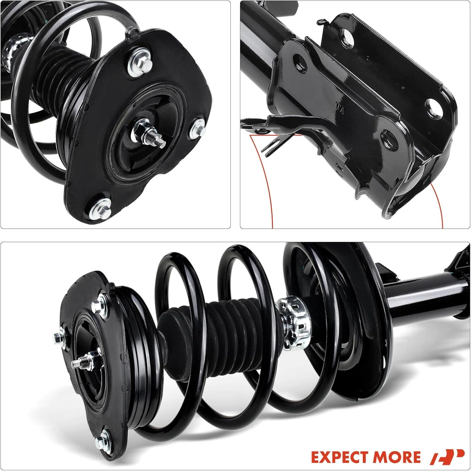 A-Premium Front Struts Compatible with Nissan Altima [Hybrid] 2008-2011 - 2x Replacement Suspension Complete Strut Assembly Shock with Coil Spring
