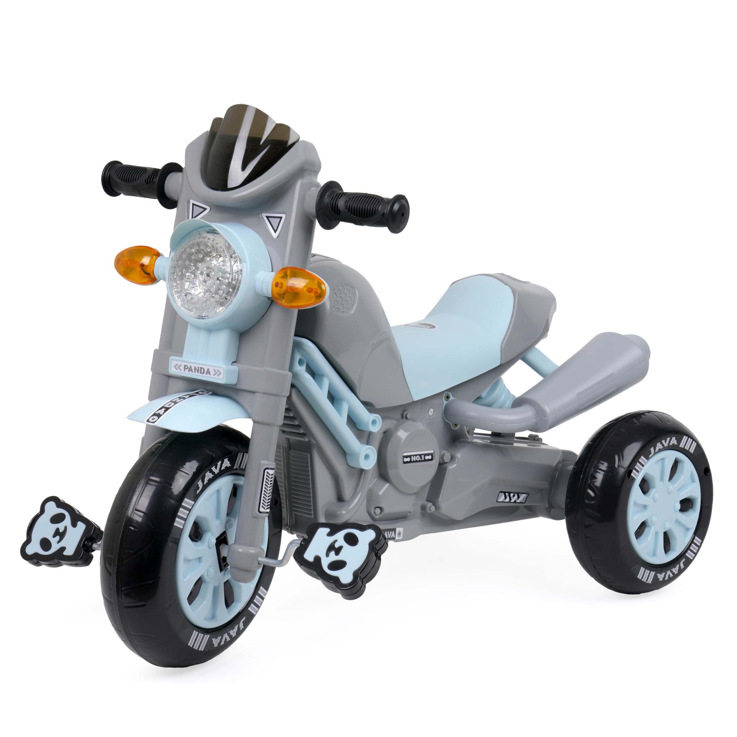 Panda Baby Products Java Bike Pedal Tricycle for Kids Musical Horn & Lights Ages 2 to 5 Year Color Grey (B0DF7GS296) Amazon Price History, Amazon Price Tracker